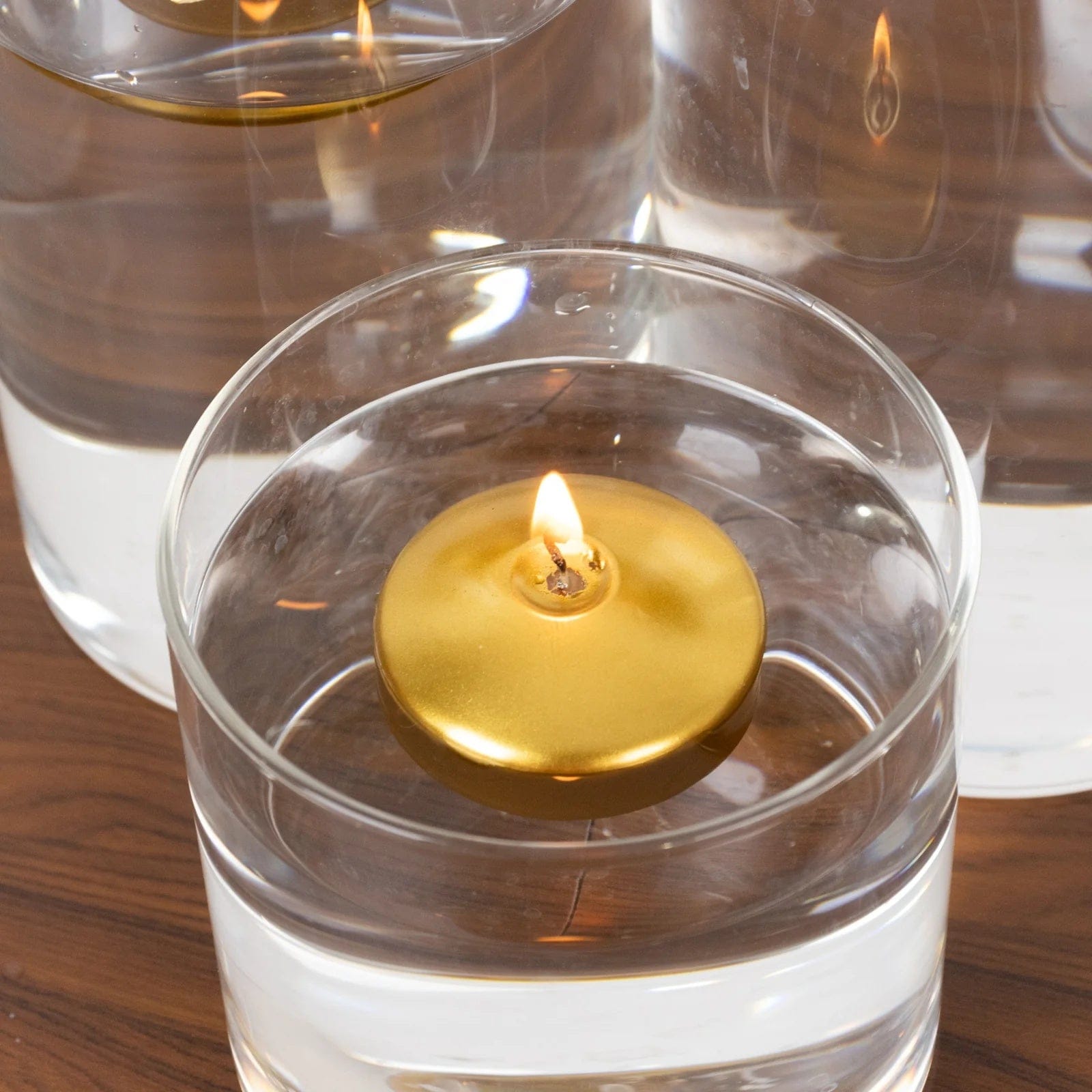 12 Dripless 2 in Unscented Wax Discs Floating Candles