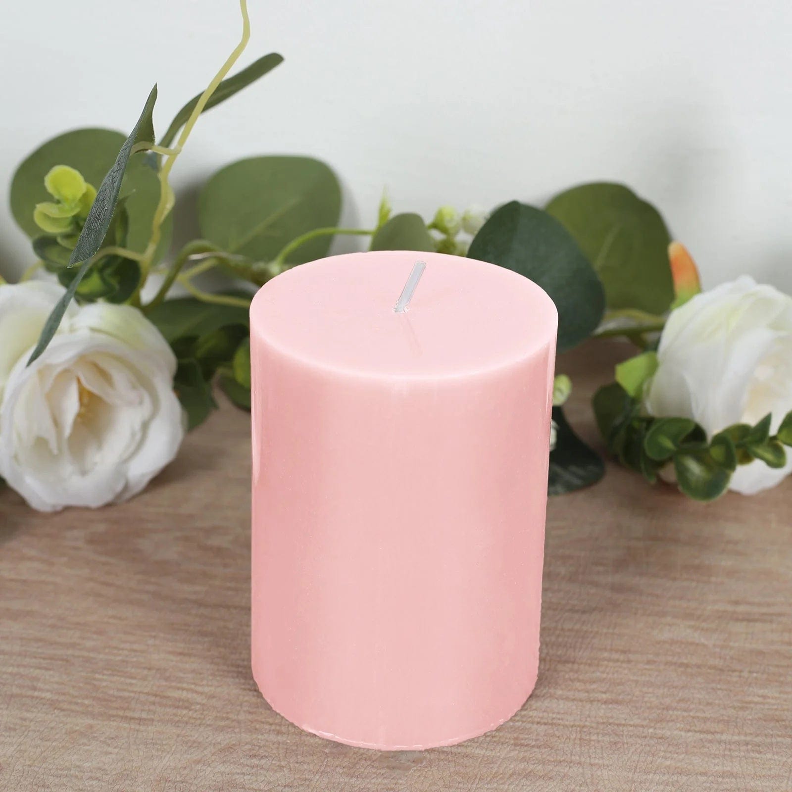 12 Dripless Round Unscented Pillar Candles