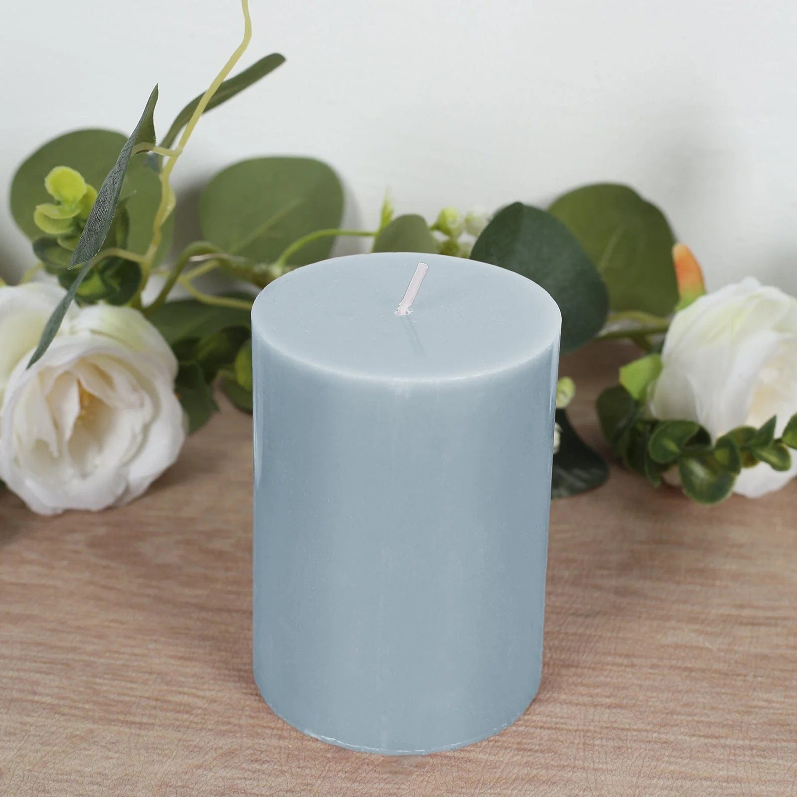 12 Dripless Round Unscented Pillar Candles