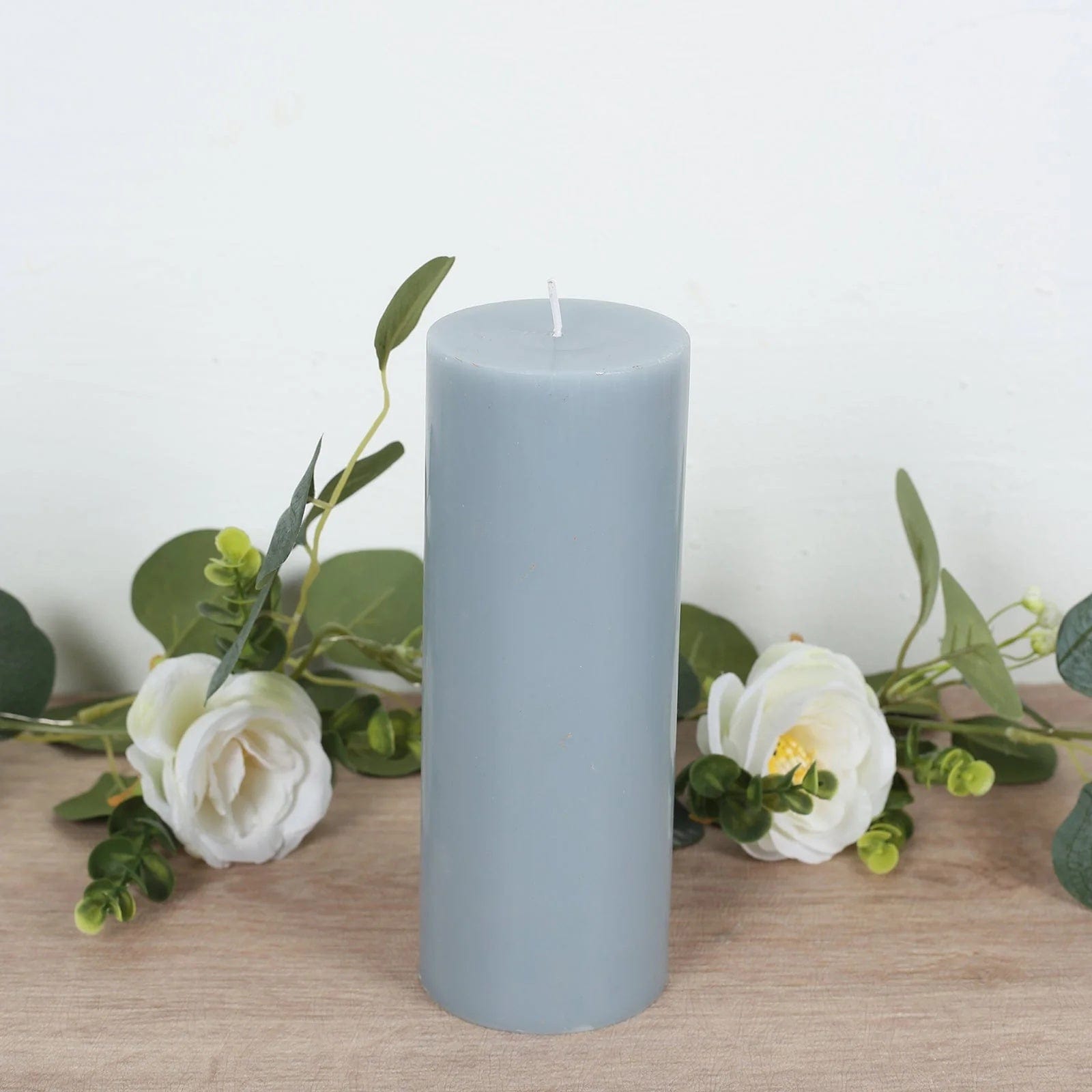 12 Dripless Round Unscented Pillar Candles