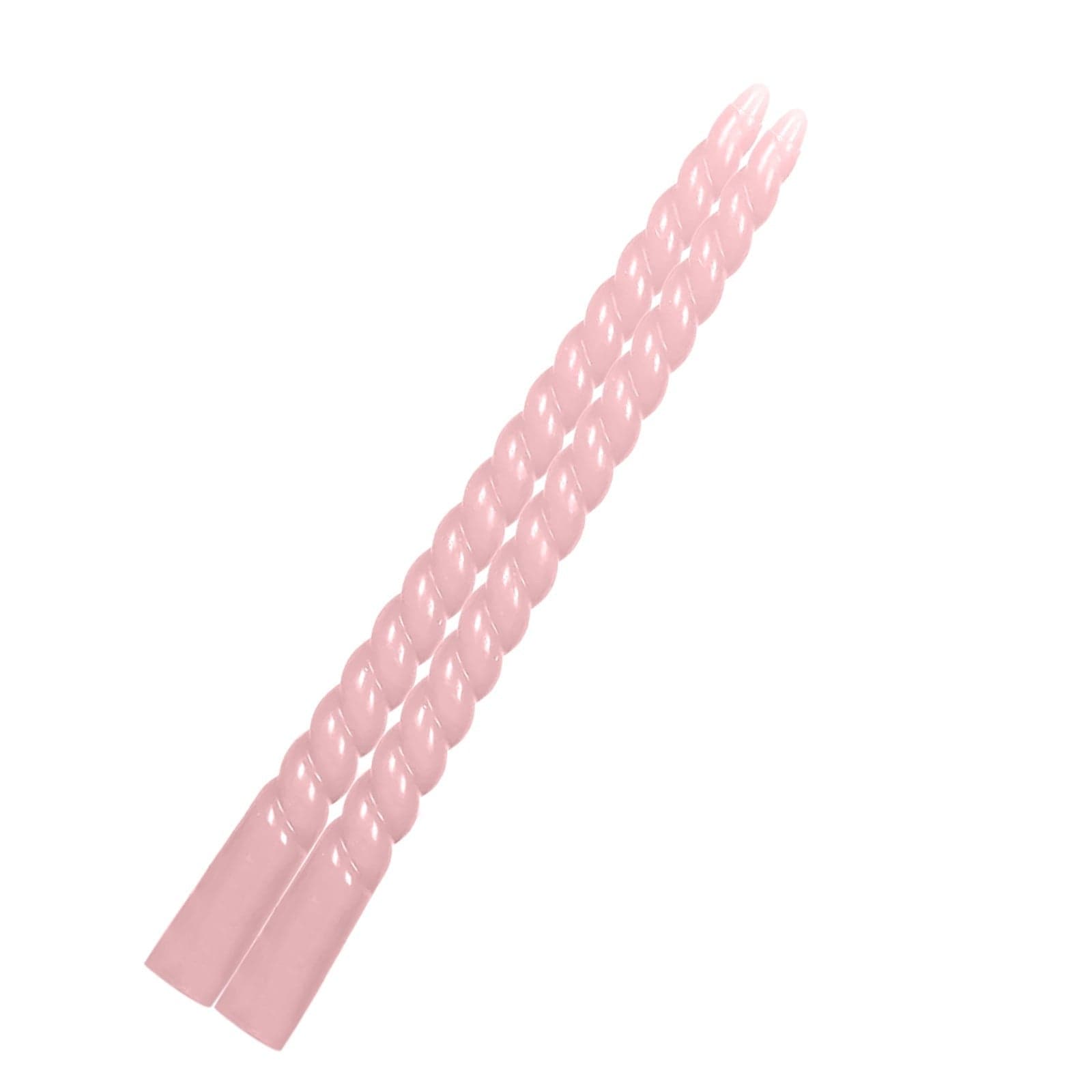 12 Unscented 11 in Long Spiral Premium Wax Taper Candles