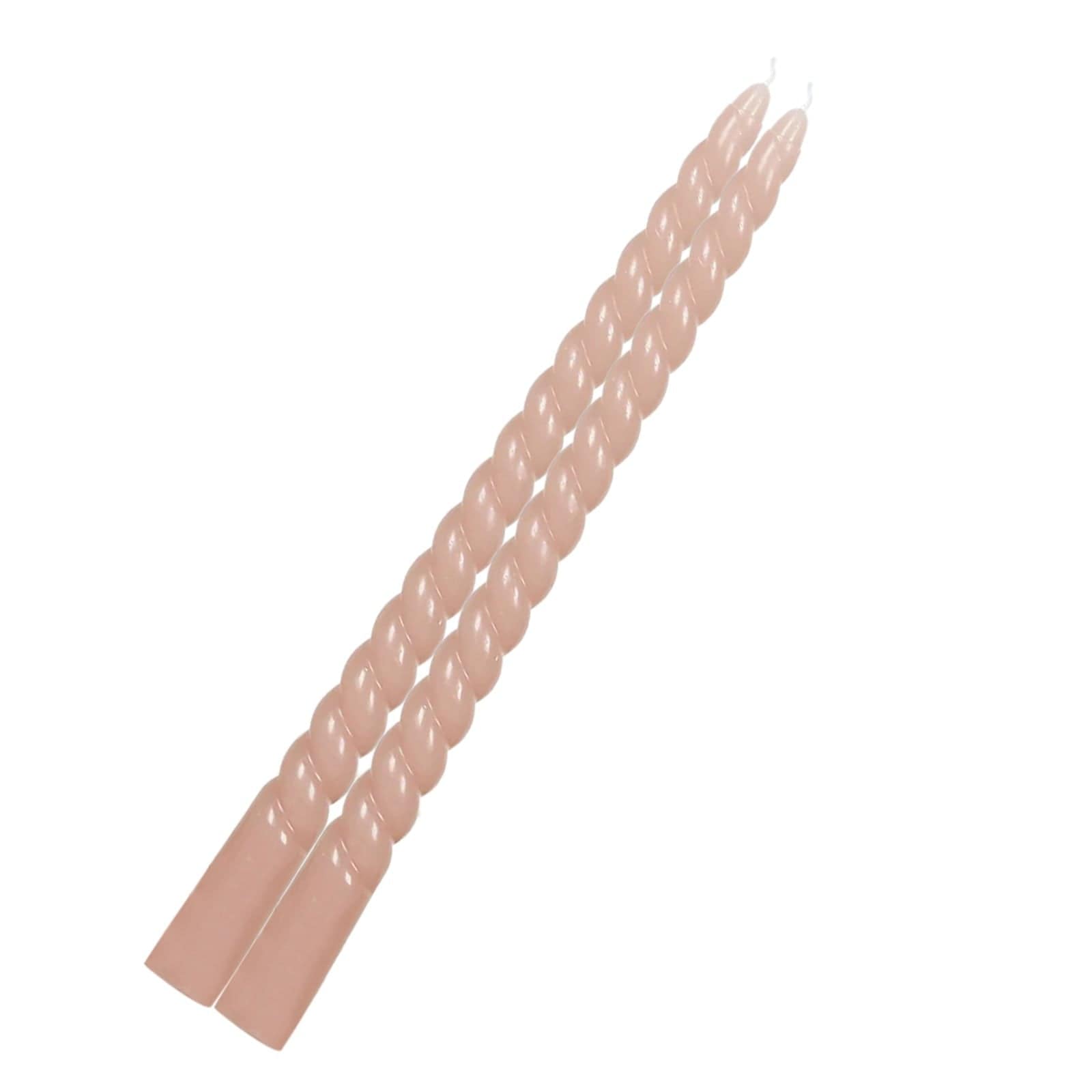 12 Unscented 11 in Long Spiral Premium Wax Taper Candles
