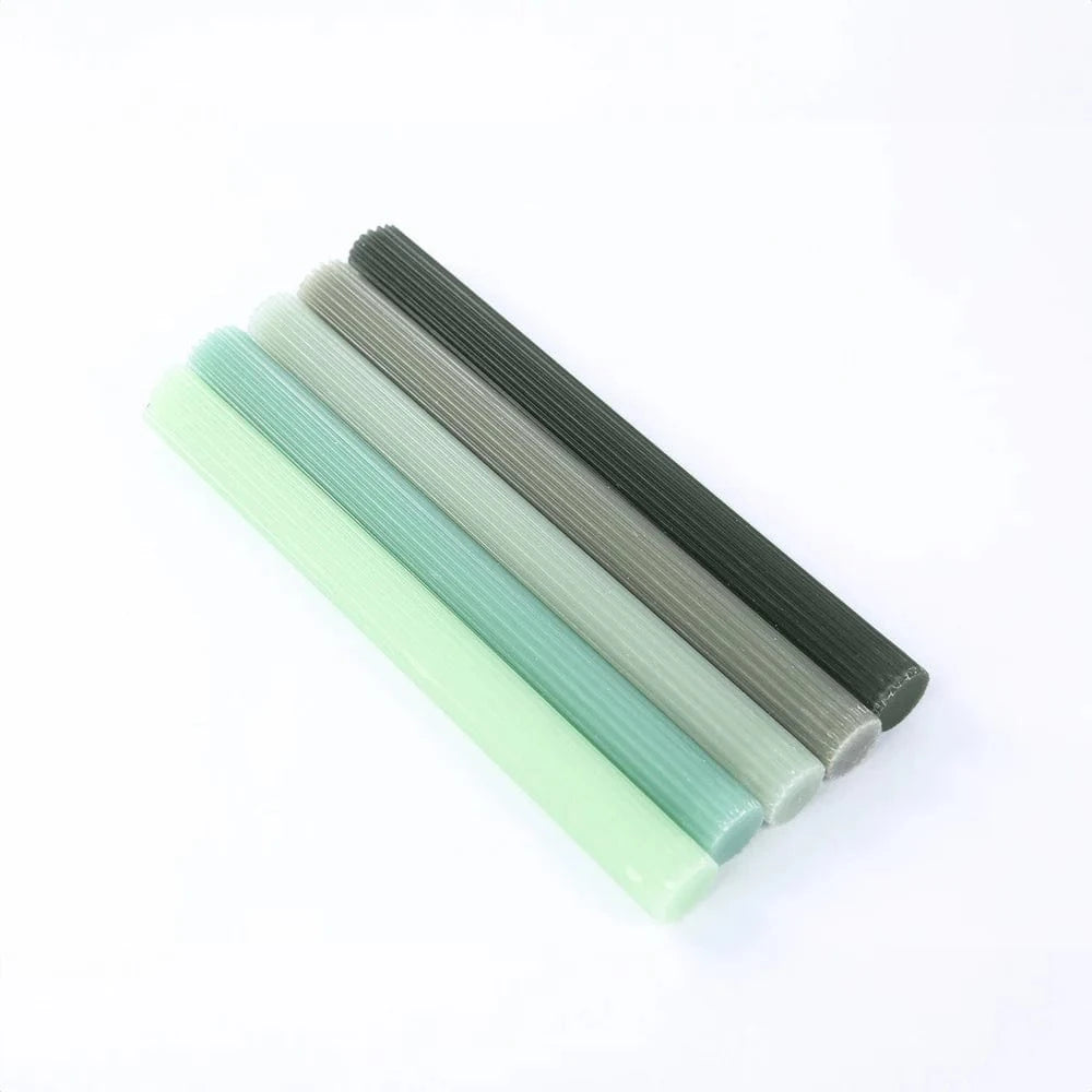 5 Unscented 9 in Premium Wax Taper Candles with Ribbed Design