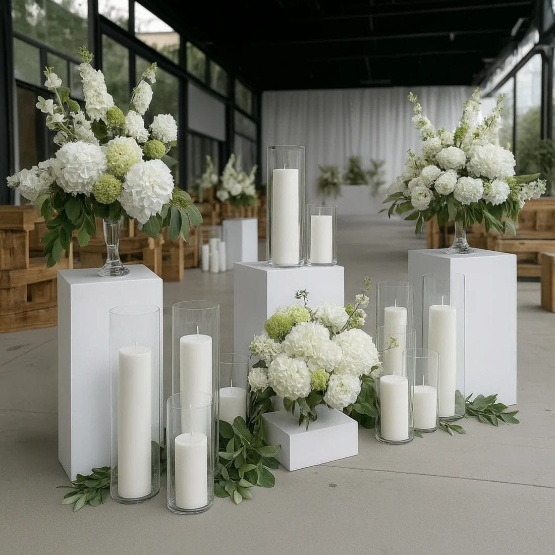 6 Dripless 3x12 in Round Unscented Pillar Candles