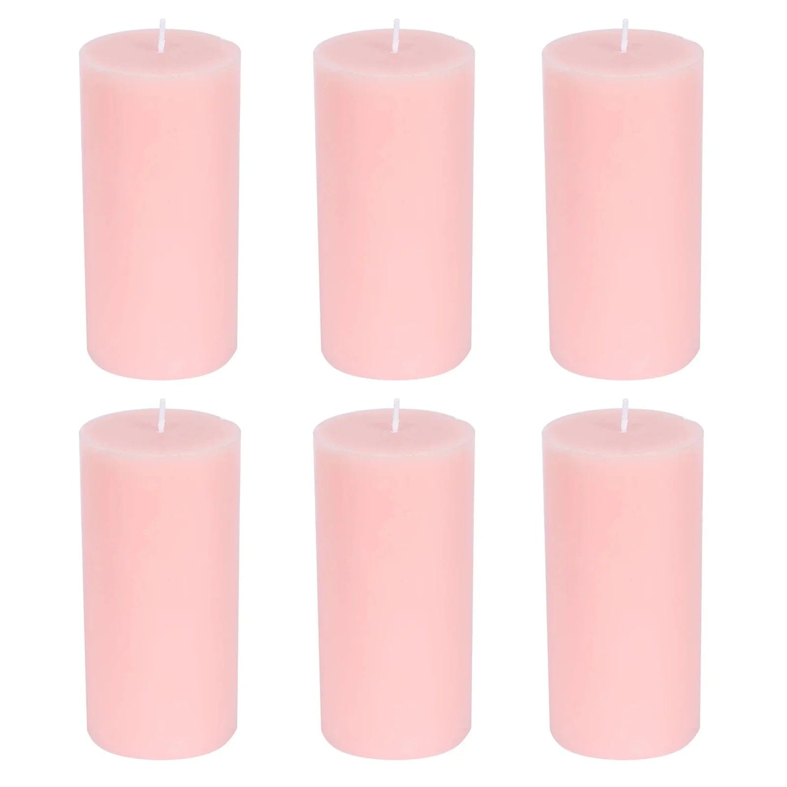 6 Dripless 3x6 in Round Unscented Pillar Candles