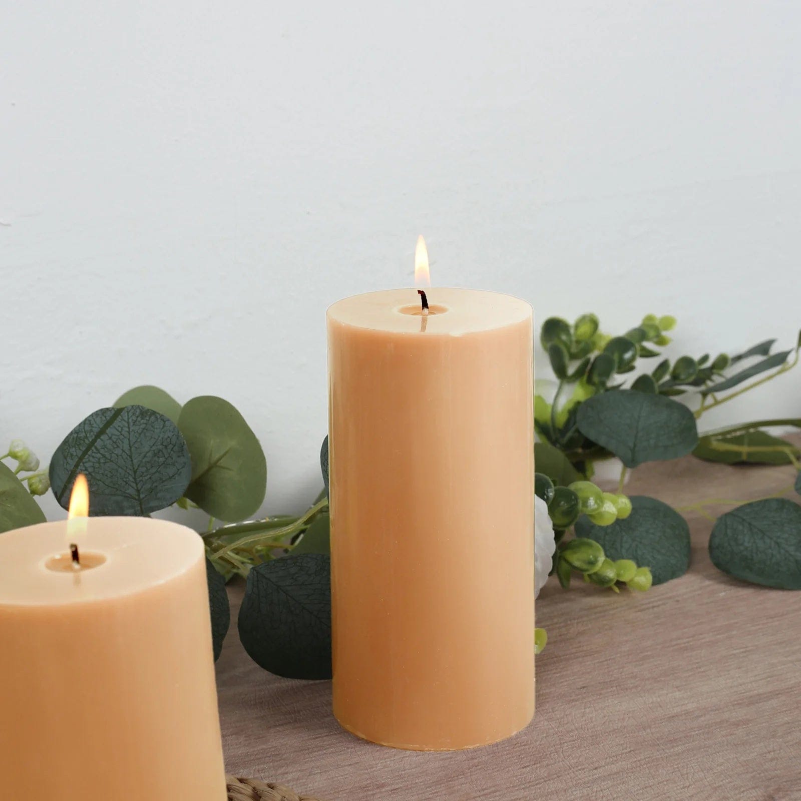 6 Dripless 3x6 in Round Unscented Pillar Candles