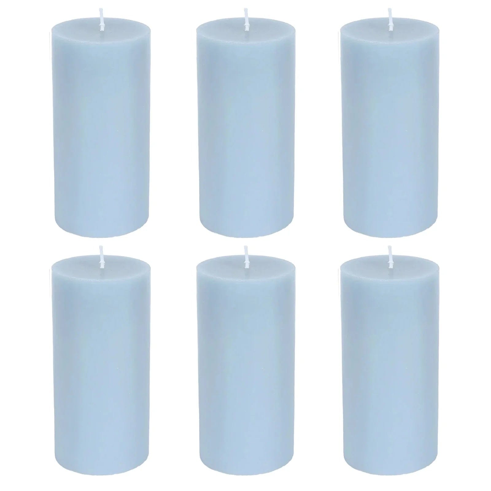6 Dripless 3x6 in Round Unscented Pillar Candles