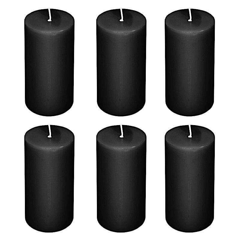 6 Dripless 3x6 in Round Unscented Pillar Candles