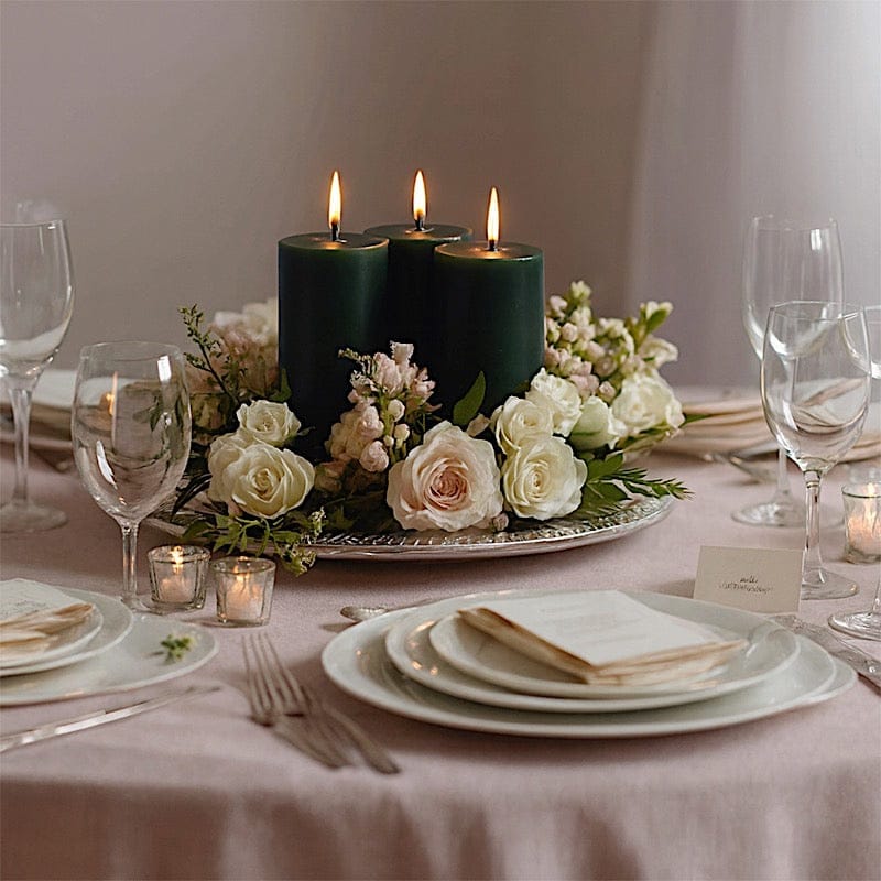 6 Dripless 3x6 in Round Unscented Pillar Candles