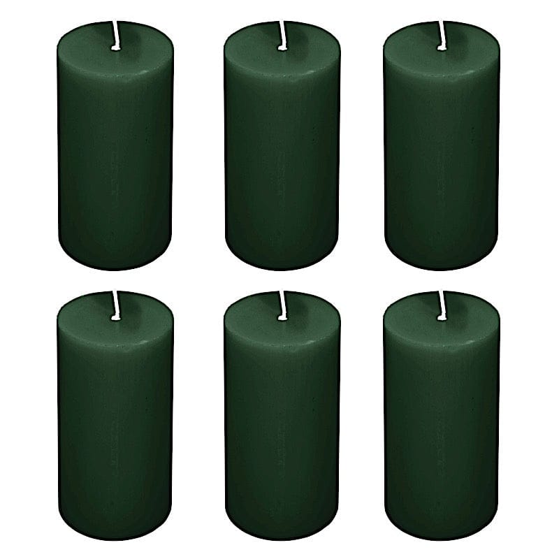 6 Dripless 3x6 in Round Unscented Pillar Candles