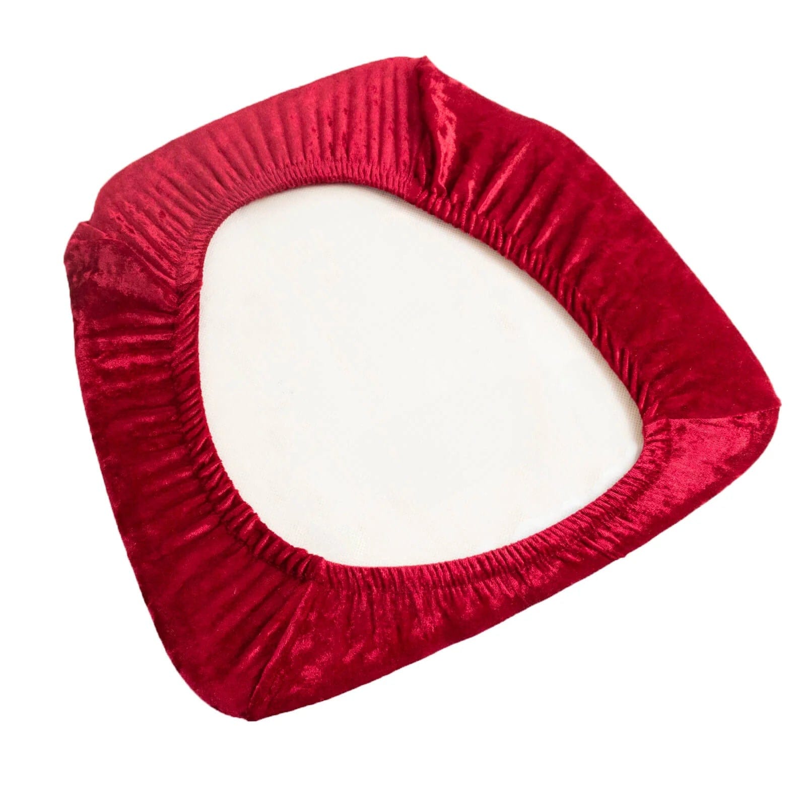 5 Crushed Velvet 16 in Chiavari Chair Stretch Cushion Covers