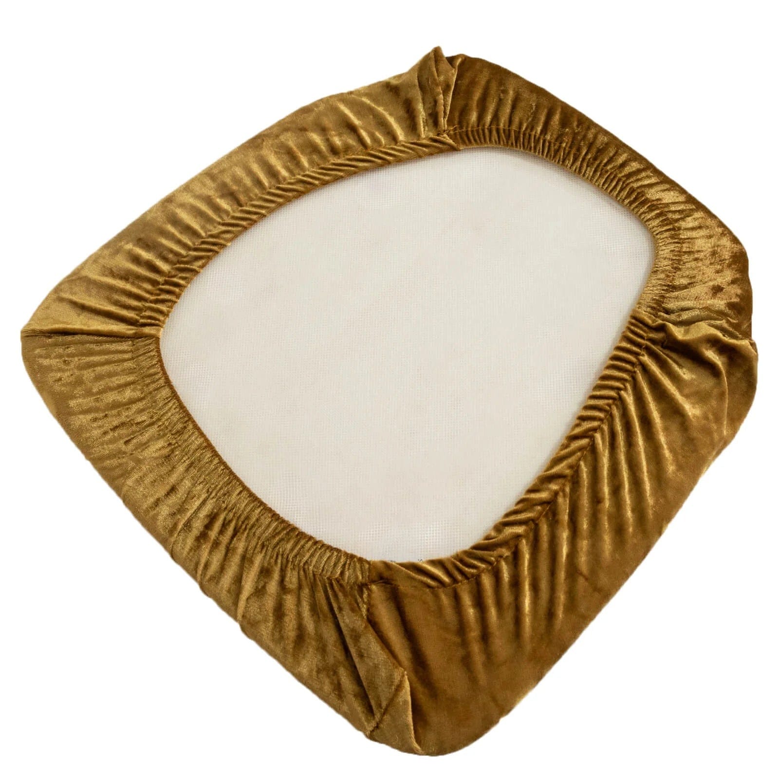 5 Crushed Velvet 16 in Chiavari Chair Stretch Cushion Covers