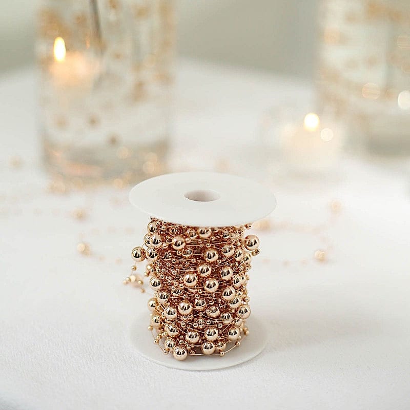 100 feet Artificial Pearls String Beads Garland Roll