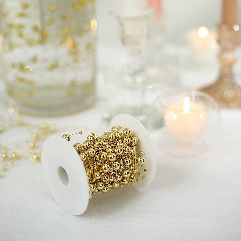 100 feet Artificial Pearls String Beads Garland Roll