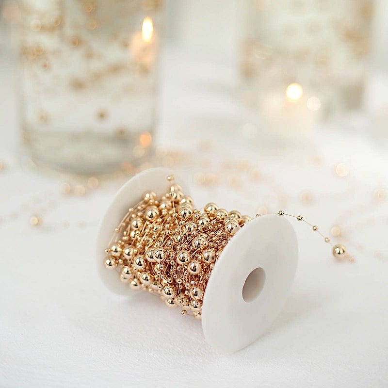 100 feet Artificial Pearls String Beads Garland Roll