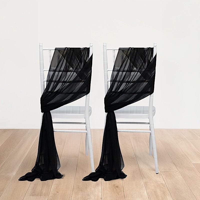 20 pcs 9ft Shimmer Sheer Drape Chair Decor