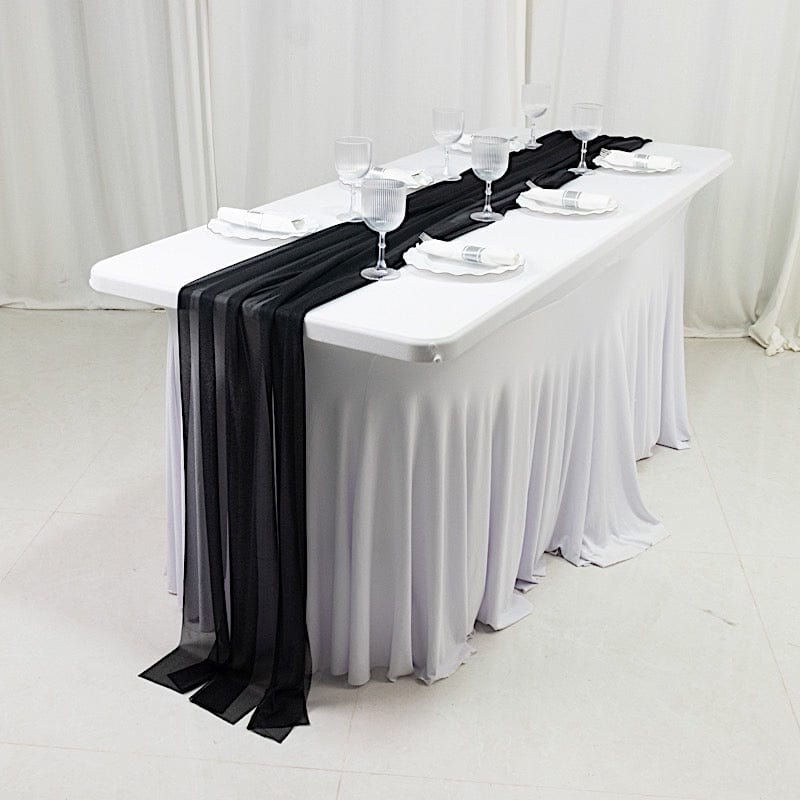 20 pcs 9ft Shimmer Sheer Drape Chair Decor