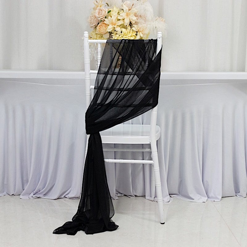 20 pcs 9ft Shimmer Sheer Drape Chair Decor