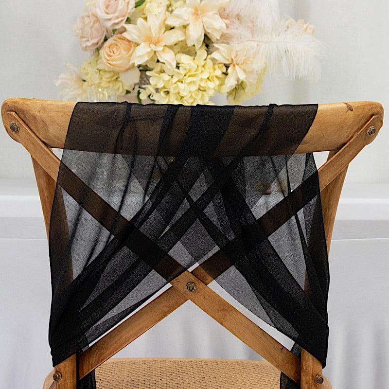 20 pcs 9ft Shimmer Sheer Drape Chair Decor