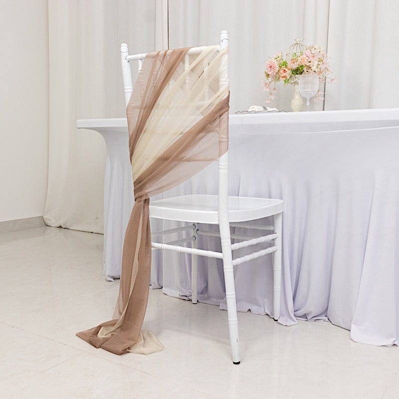 20 pcs 9ft Shimmer Sheer Drape Chair Decor