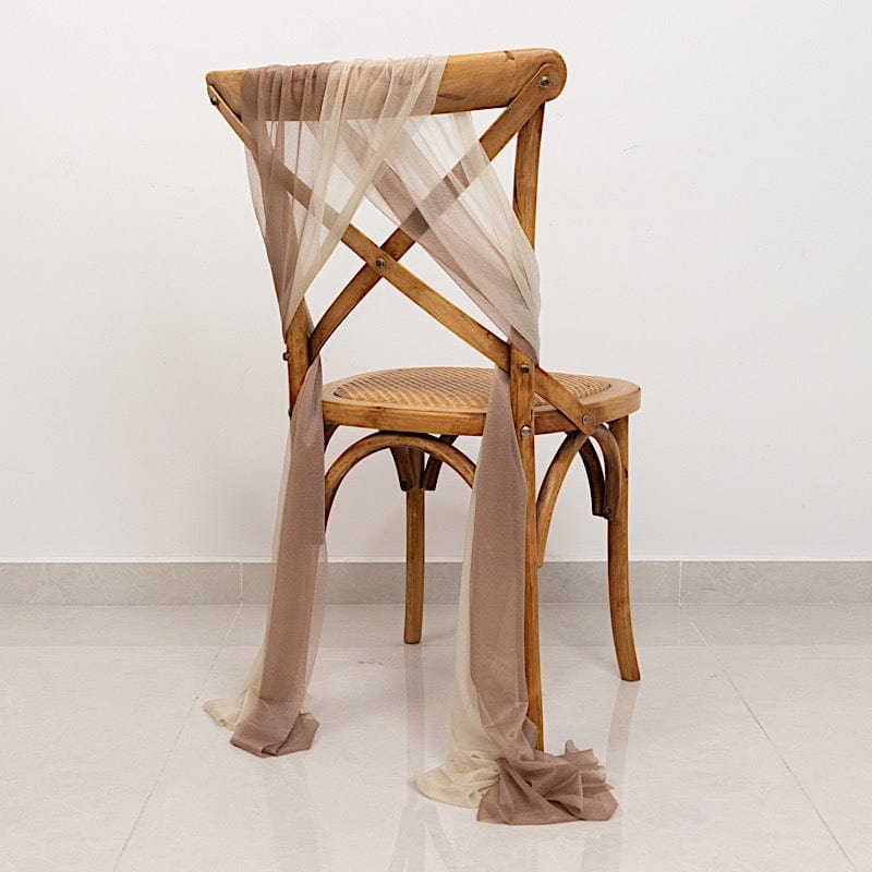 20 pcs 9ft Shimmer Sheer Drape Chair Decor