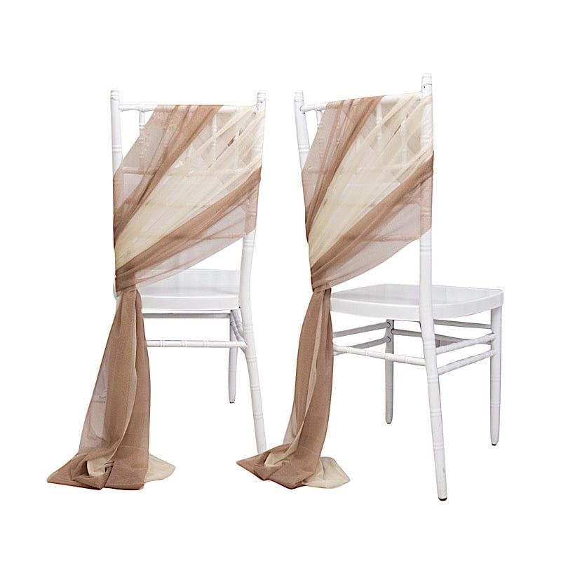 20 pcs 9ft Shimmer Sheer Drape Chair Decor