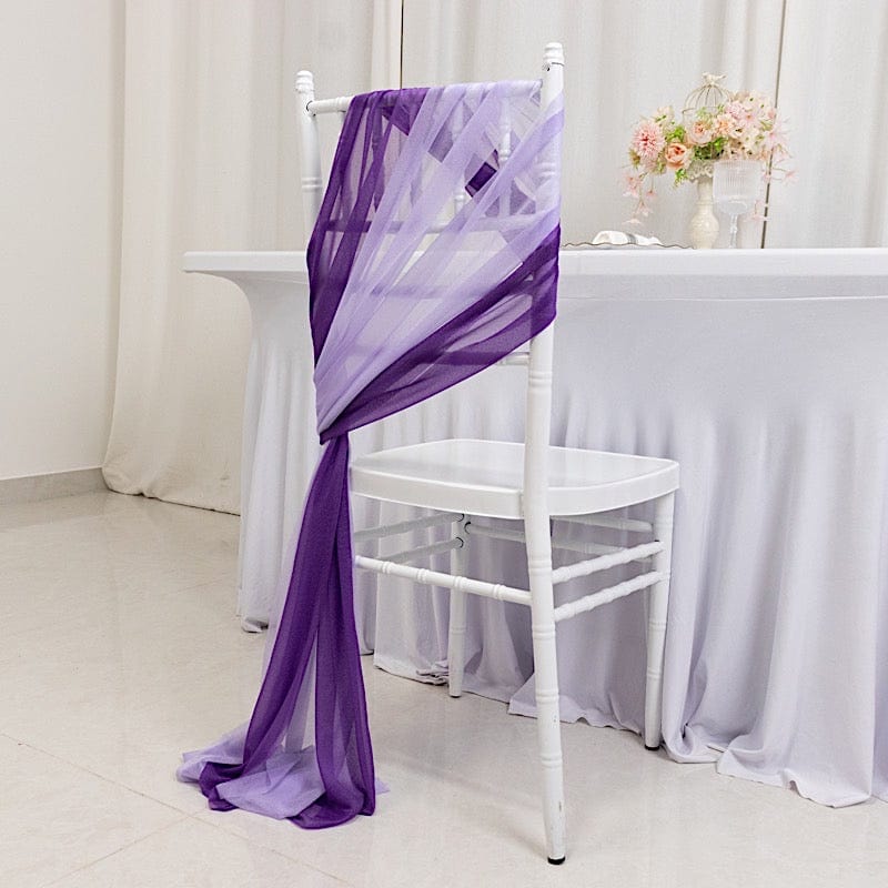 20 pcs 9ft Shimmer Sheer Drape Chair Decor