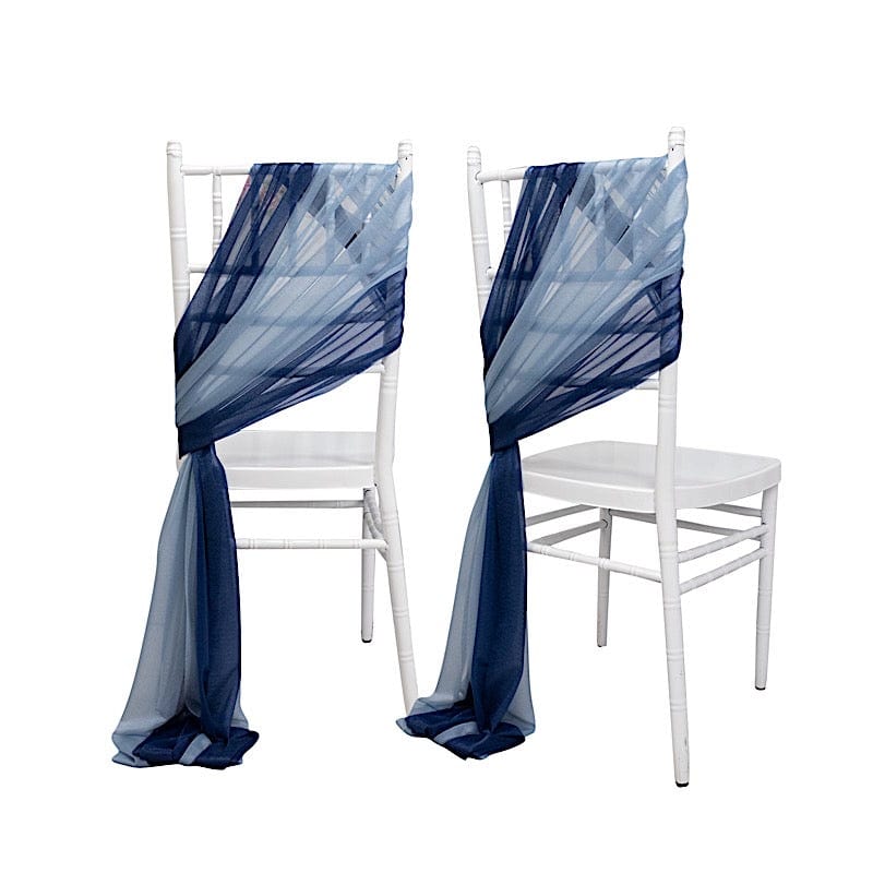 20 pcs 9ft Shimmer Sheer Drape Chair Decor