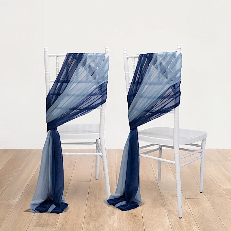 20 pcs 9ft Shimmer Sheer Drape Chair Decor