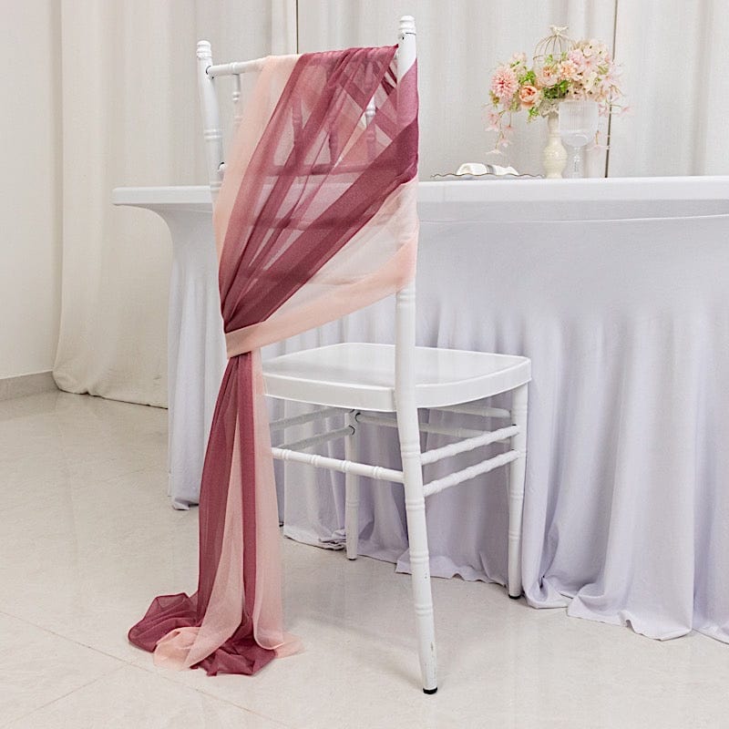 20 pcs 9ft Shimmer Sheer Drape Chair Decor