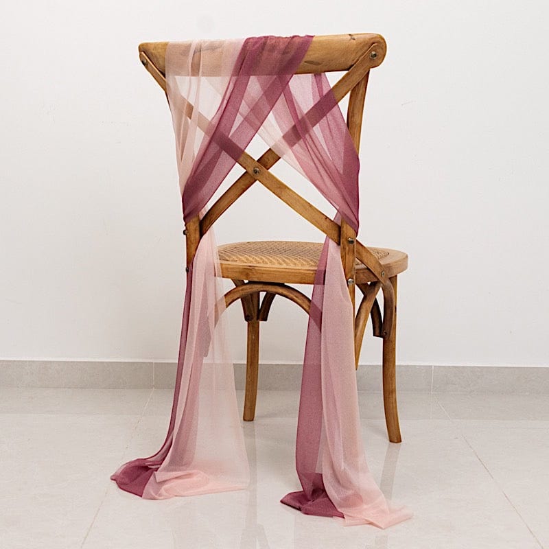 20 pcs 9ft Shimmer Sheer Drape Chair Decor