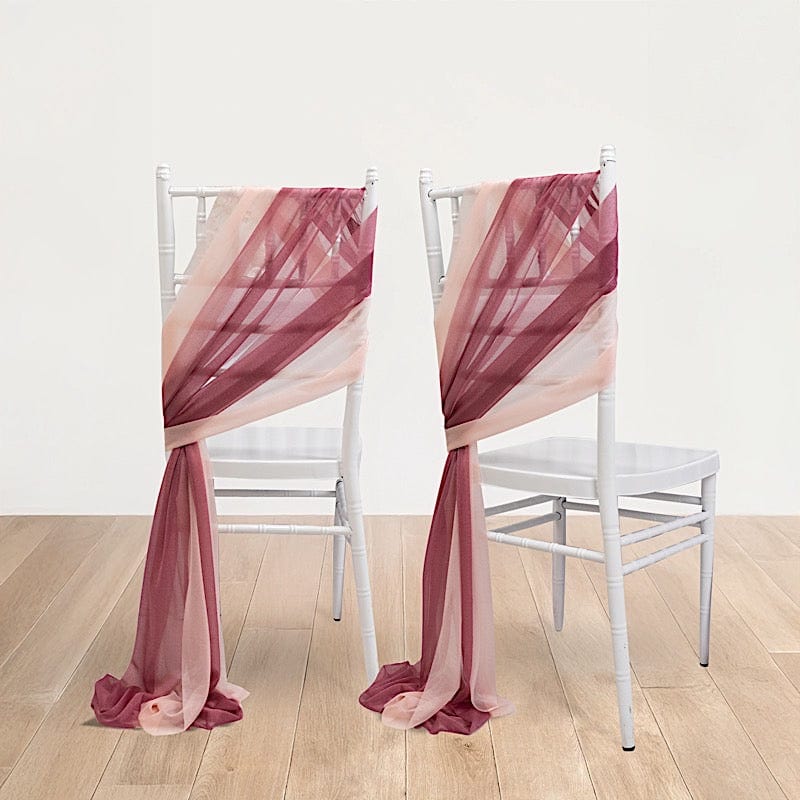 20 pcs 9ft Shimmer Sheer Drape Chair Decor