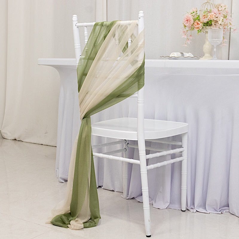 20 pcs 9ft Shimmer Sheer Drape Chair Decor