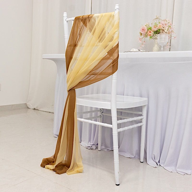 20 pcs 9ft Shimmer Sheer Drape Chair Decor
