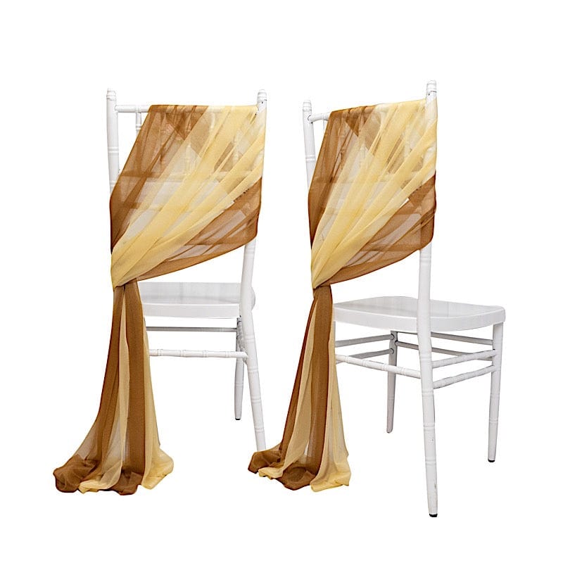 20 pcs 9ft Shimmer Sheer Drape Chair Decor