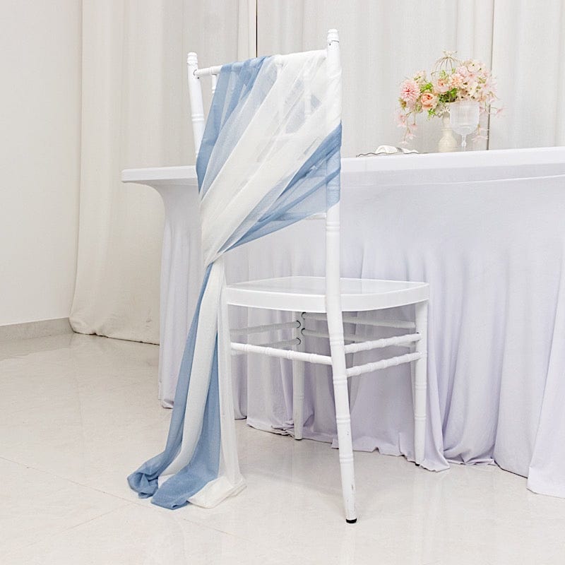 20 pcs 9ft Shimmer Sheer Drape Chair Decor