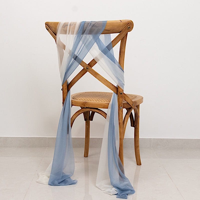 20 pcs 9ft Shimmer Sheer Drape Chair Decor