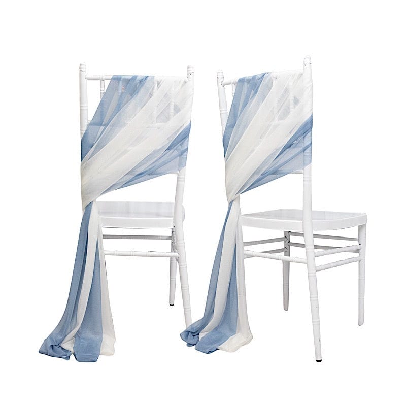 20 pcs 9ft Shimmer Sheer Drape Chair Decor