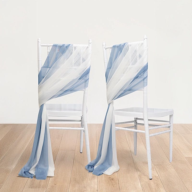 20 pcs 9ft Shimmer Sheer Drape Chair Decor