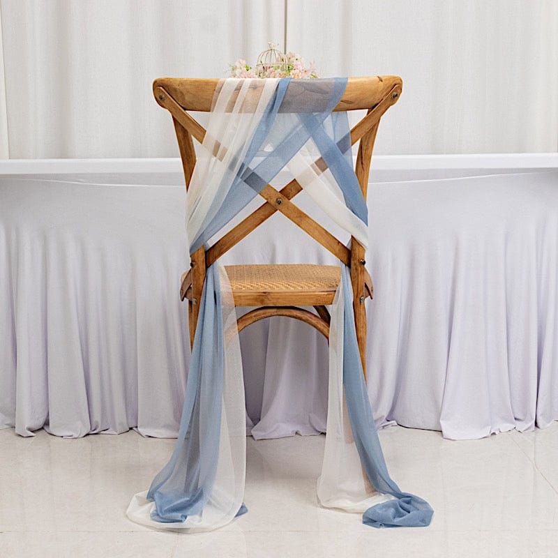 20 pcs 9ft Shimmer Sheer Drape Chair Decor
