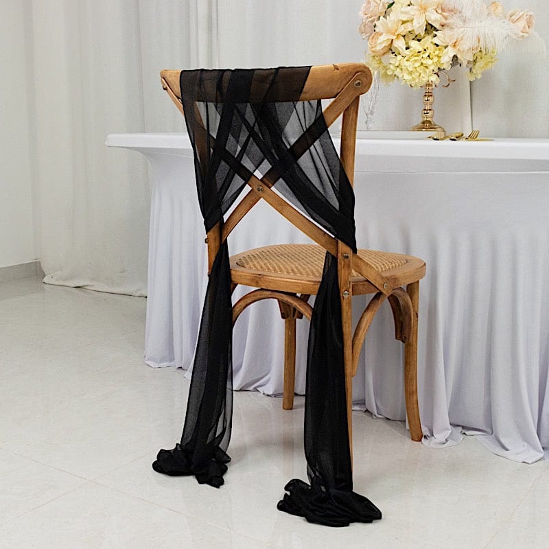 20 pcs 9ft Shimmer Sheer Drape Chair Decor