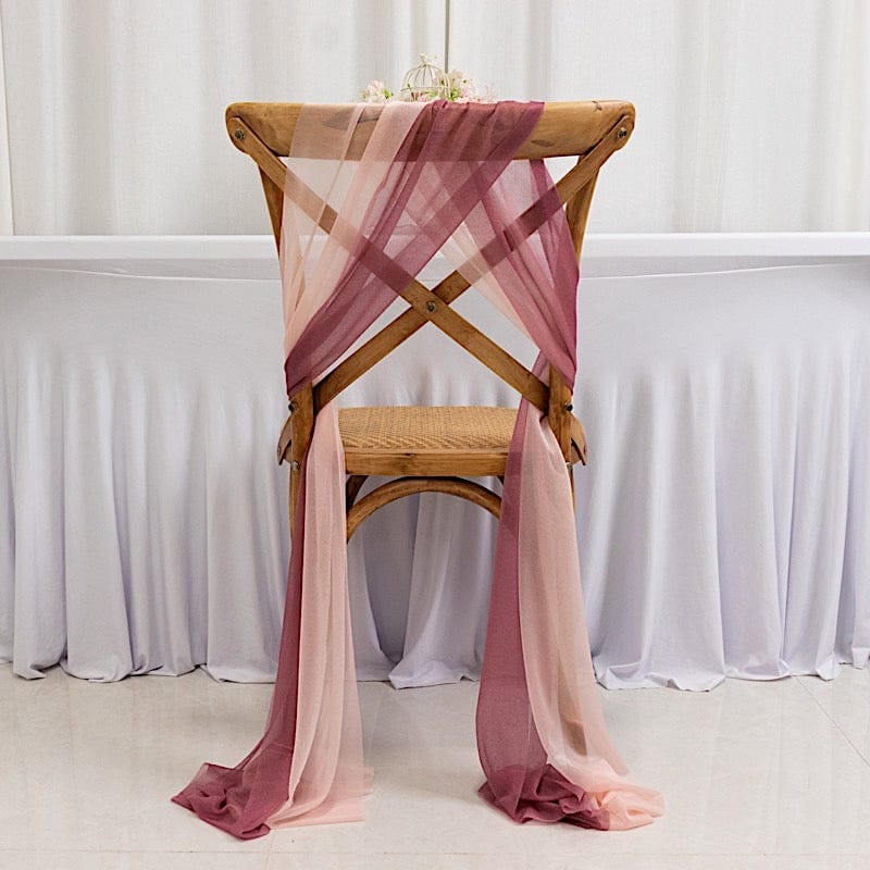 20 pcs 9ft Shimmer Sheer Drape Chair Decor