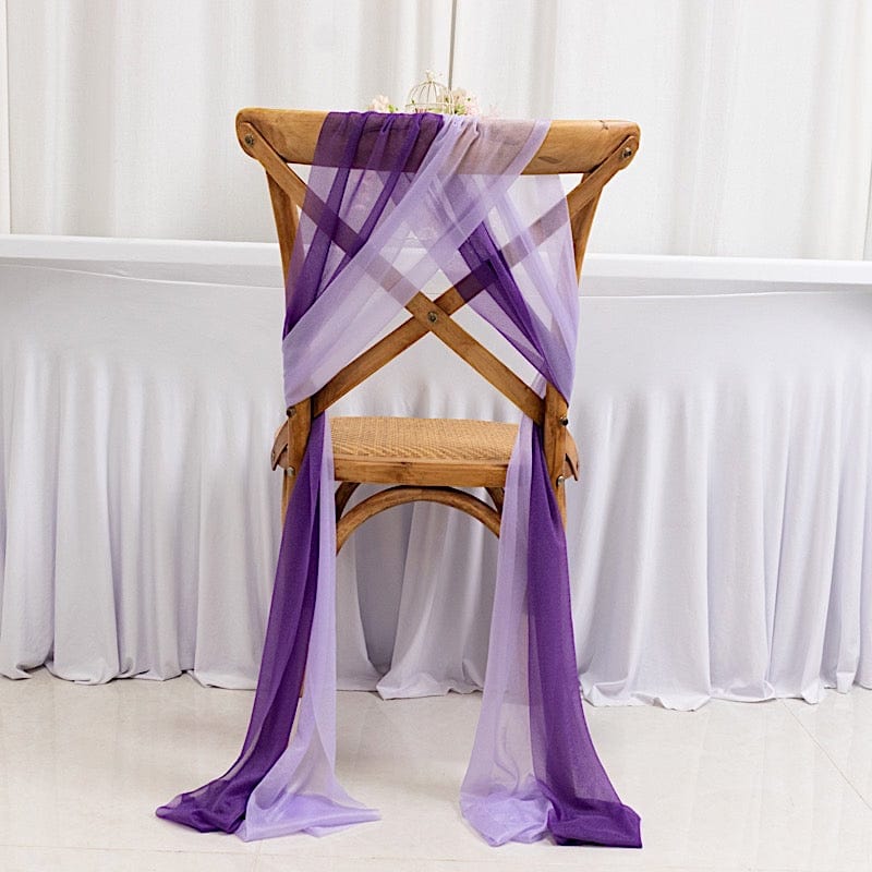 20 pcs 9ft Shimmer Sheer Drape Chair Decor