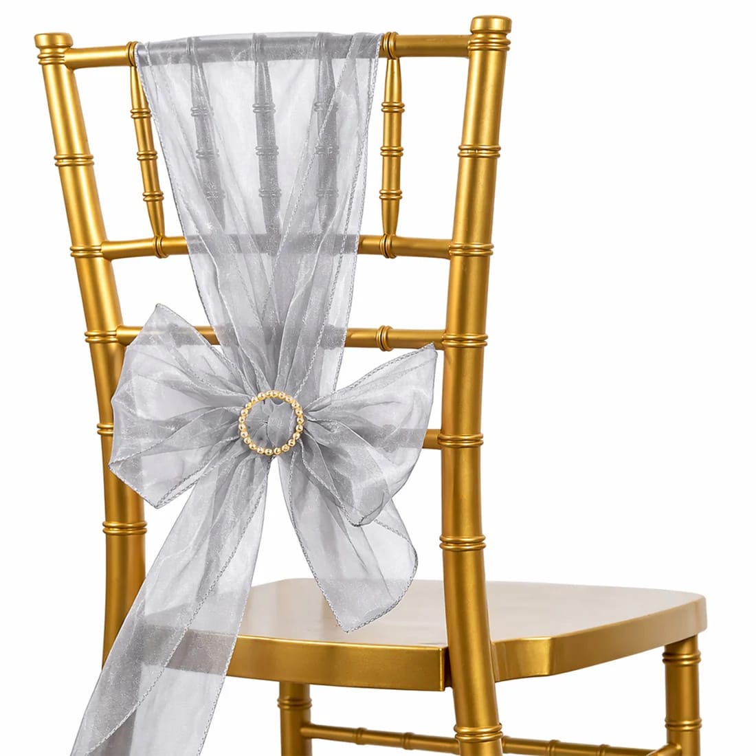 20 Reusable 6x108 in Sheer Organza Chair Sashes