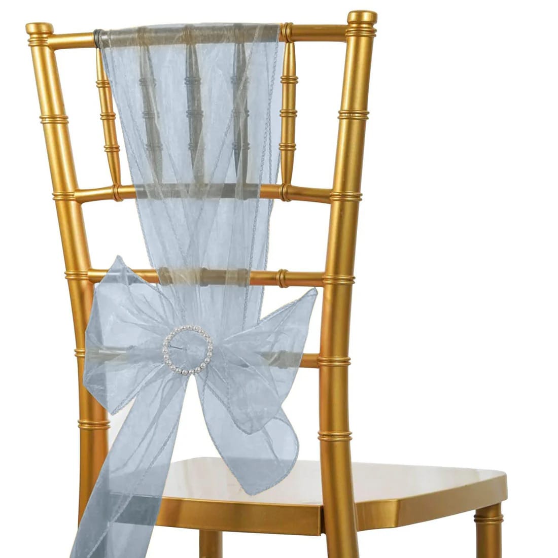 20 Reusable 6x108 in Sheer Organza Chair Sashes