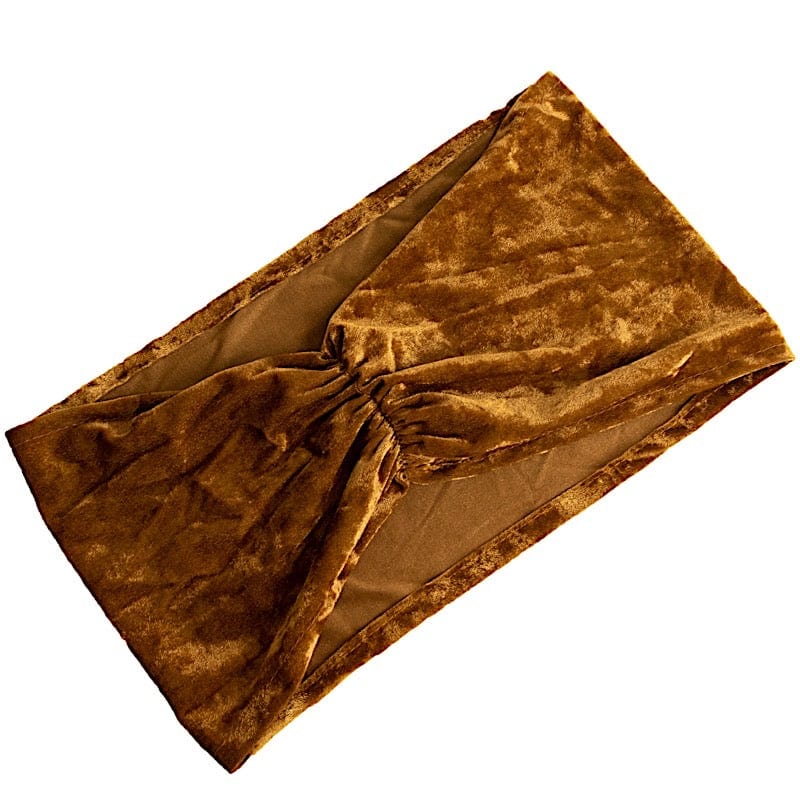 5 Crushed Velvet Chair Sashes with Wide Ruffle Style