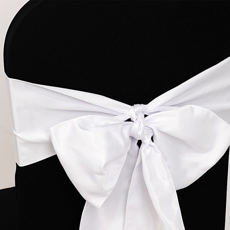 5 Lamour Satin Chair Sashes for Events