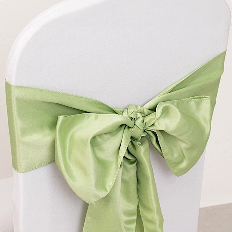 5 Lamour Satin Chair Sashes for Events