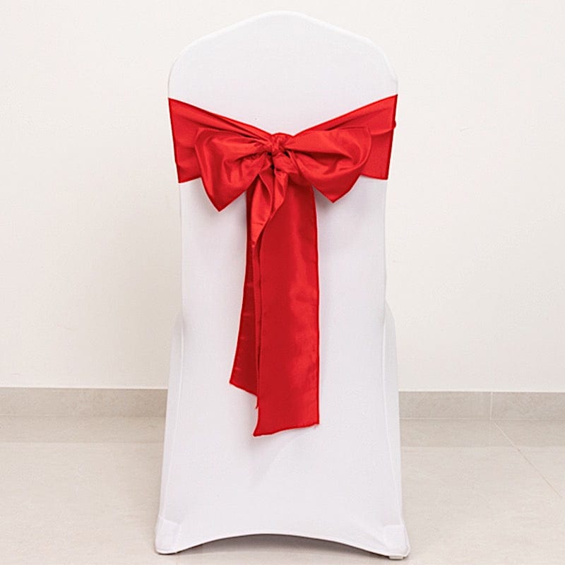 5 Lamour Satin Chair Sashes for Events