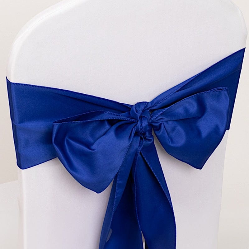 5 Lamour Satin Chair Sashes for Events